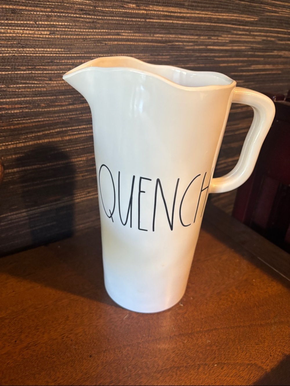Rae Dun White QUENCH Melamine Pitcher